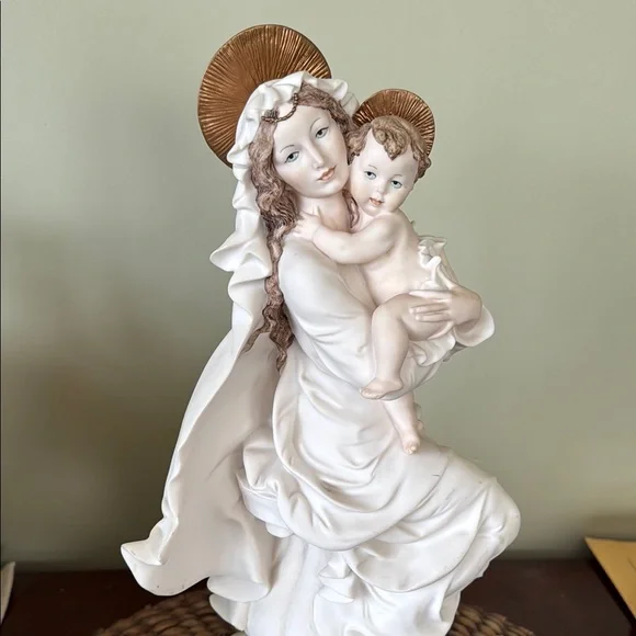 Graceful White and Brown Decorative Accent Figurine - Picture 6 of 6